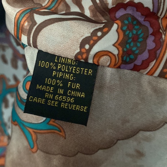 Georgiou studio leather fur embroidered vest - Picture 11 of 11